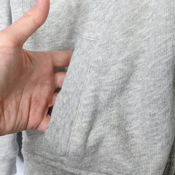 J.Crew Gray Retro Blue Pink Striped Track Jacket M - Picture 5 of 10